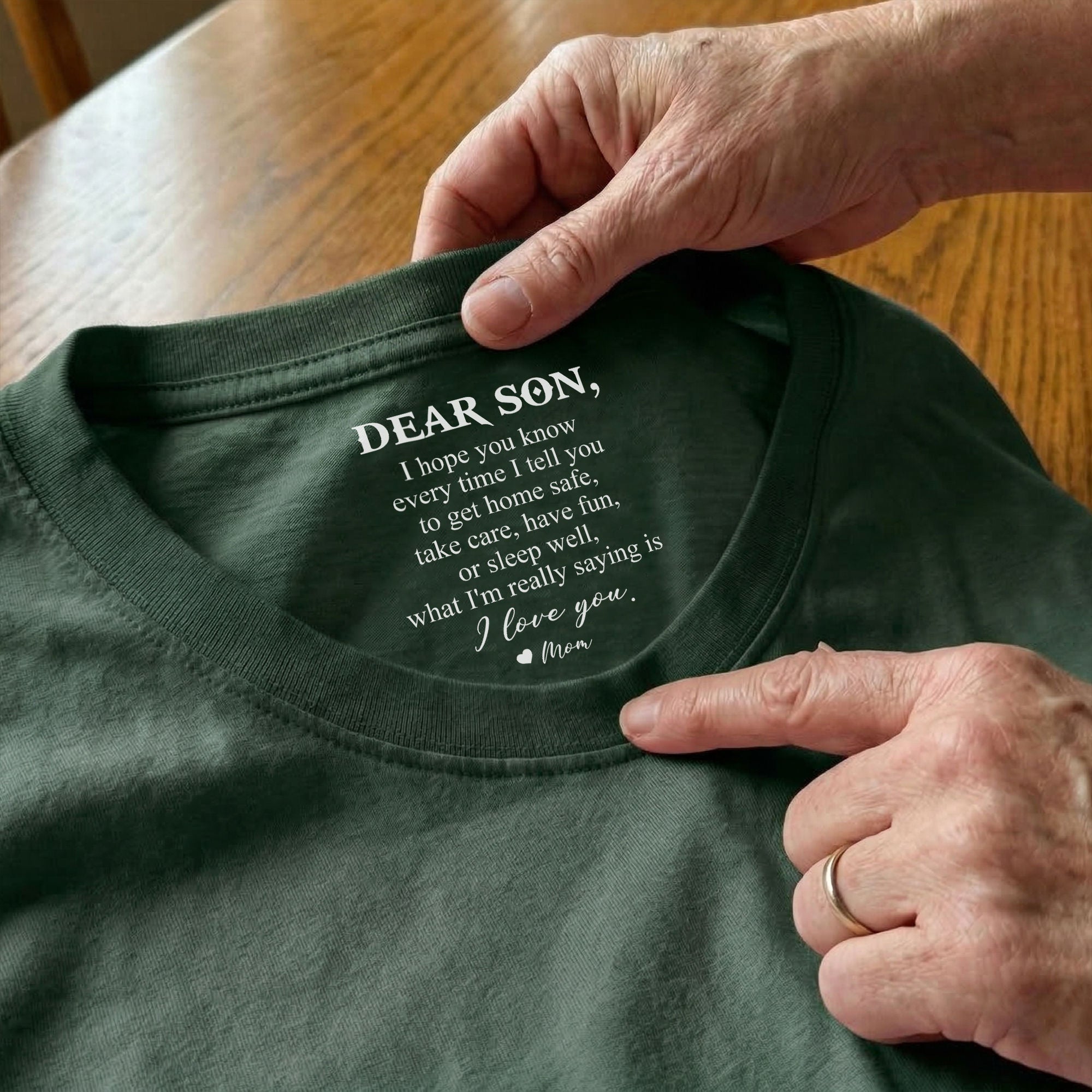 Personalized Inner Neck T-Shirt for Son