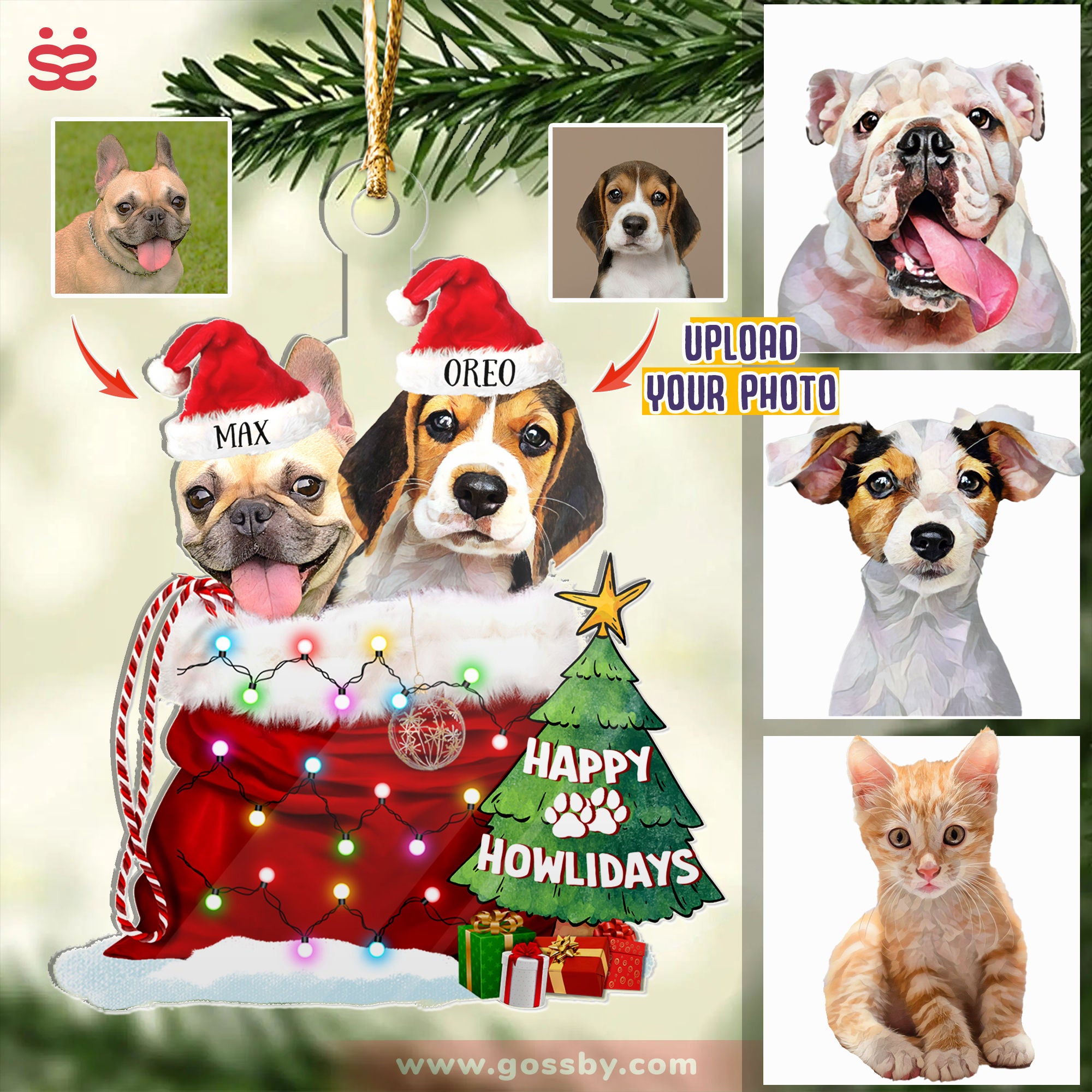 Personalized Photo Pet Ornament