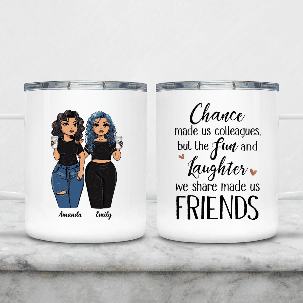 Personalized Work Besties Mug