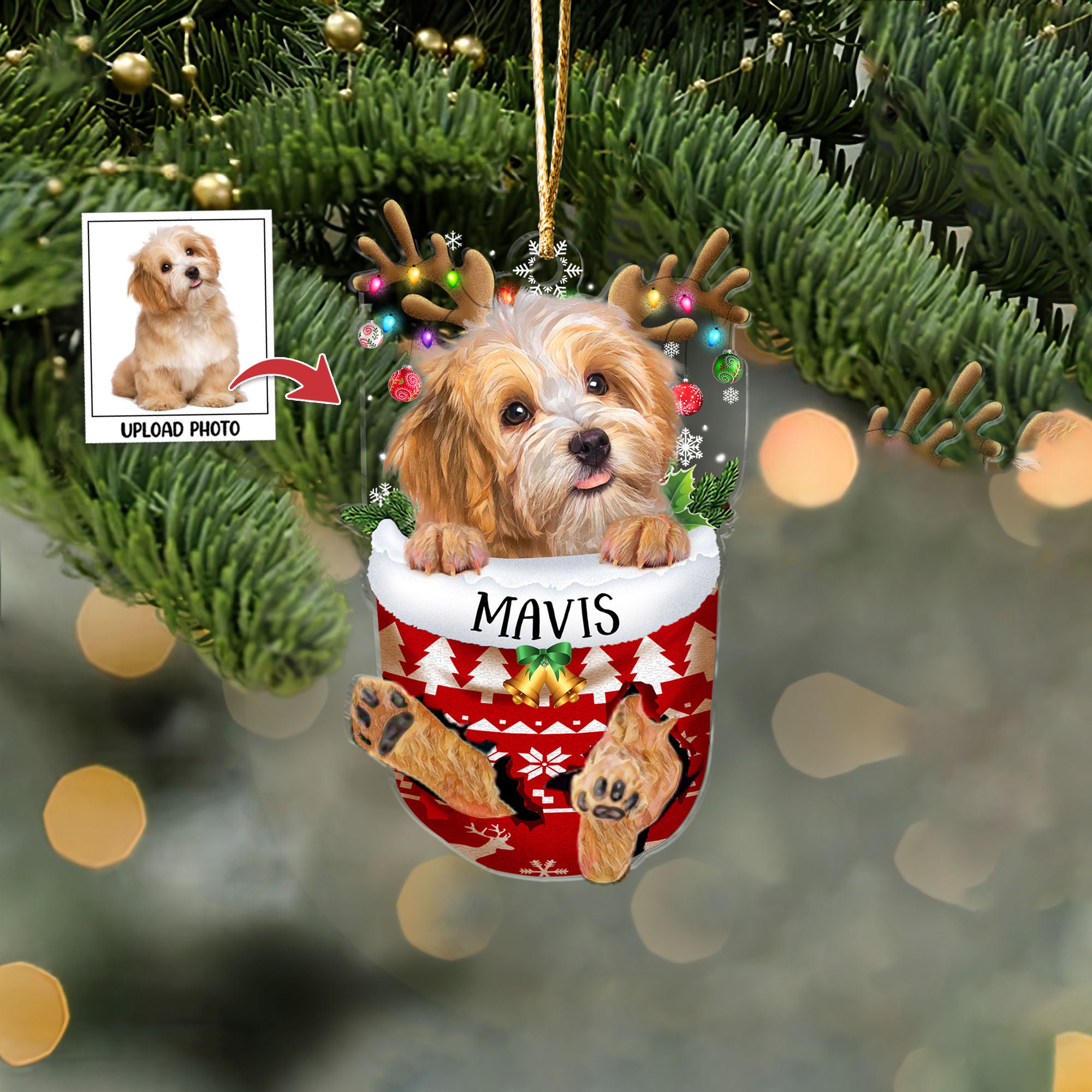 Personalized Dog Photo Ornament