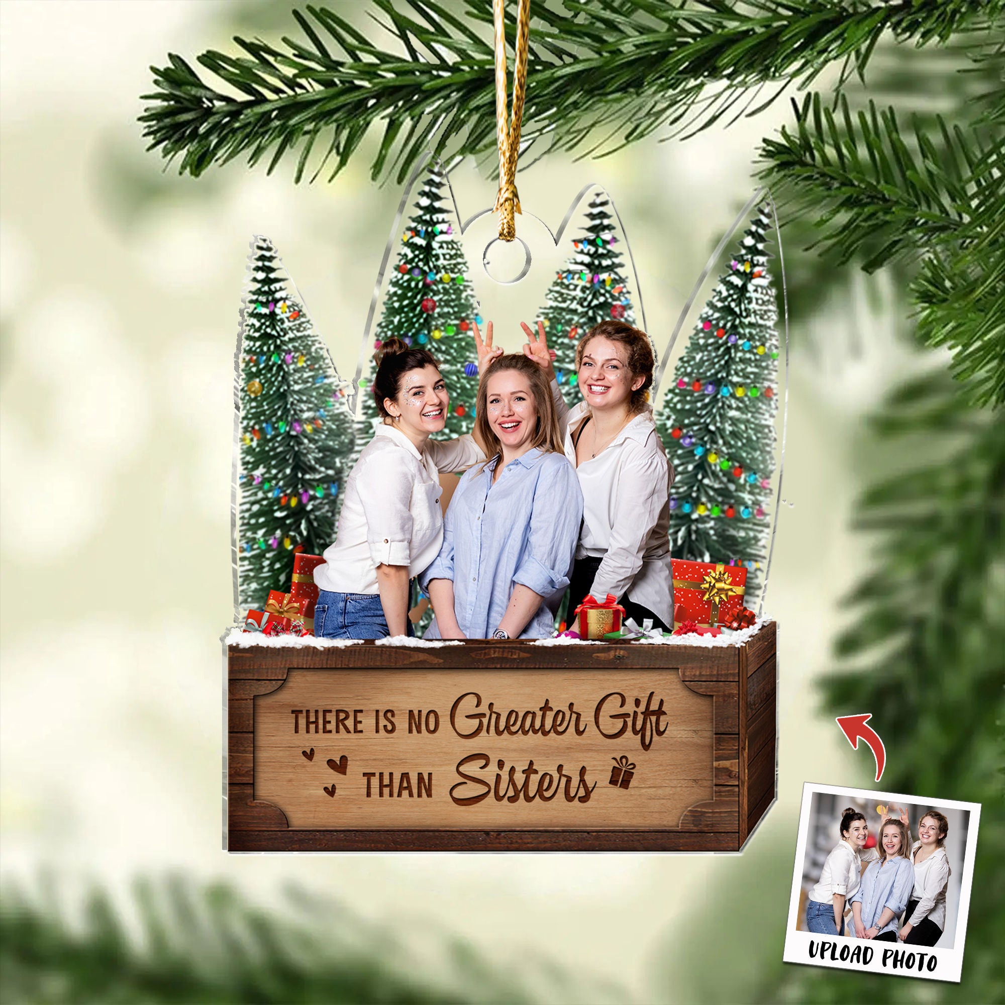 Personalized Photo Friendship Ornament