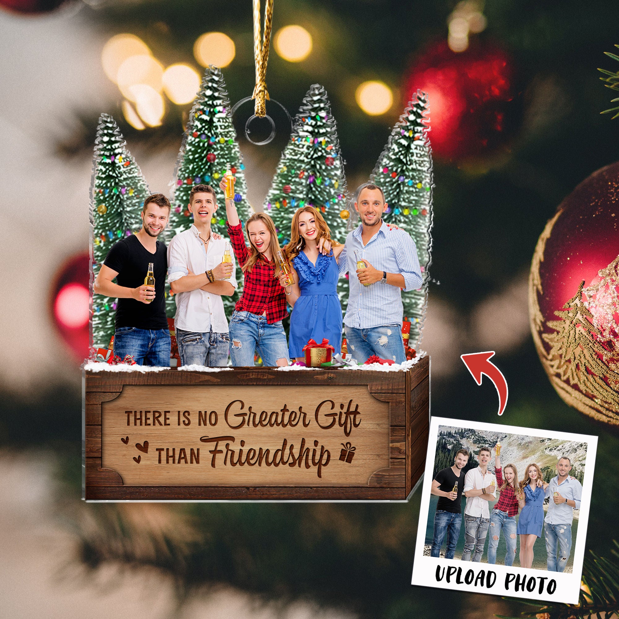 Personalized Photo Friendship Ornament